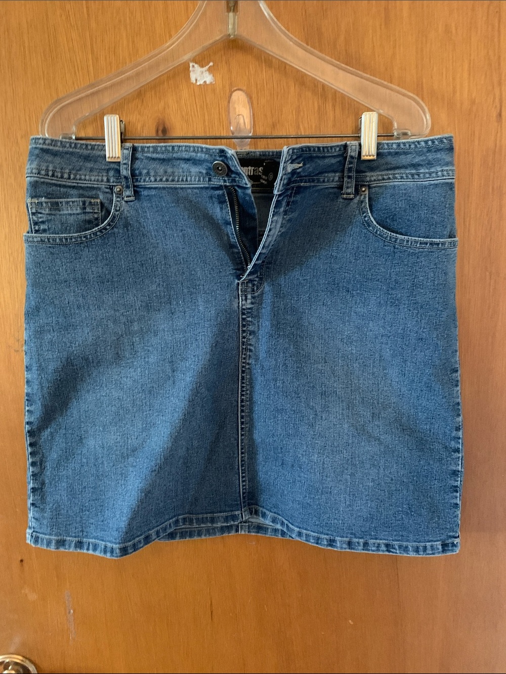 Classic Blue Denim Mini Skirt - Unbranded